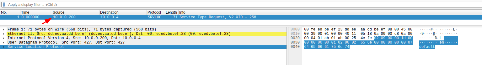 Send a spoofed packet, to instruct the reflector sending the response to the victim.